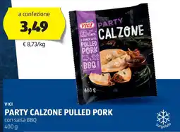 ALDI Vici party calzone pulled pork offerta