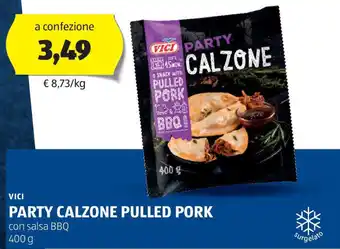 ALDI Vici party calzone pulled pork offerta