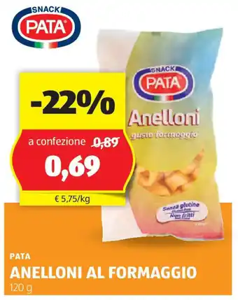 ALDI Pata anelloni al formaggio offerta