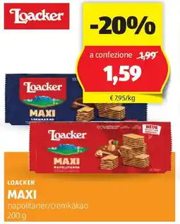 ALDI Loacker maxi offerta