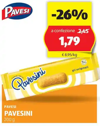 ALDI Pavesi pavesini offerta