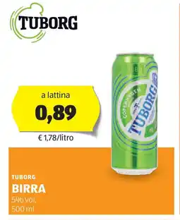 ALDI Tuborg birra offerta