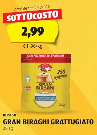 ALDI Biraghi gran biraghi grattugiato offerta