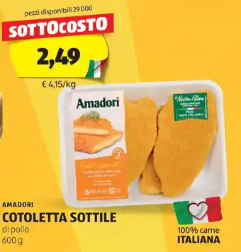 ALDI Amadori cotoletta sottile offerta