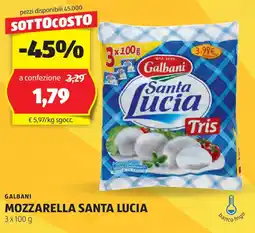 ALDI Galbani mozzarella santa lucia offerta