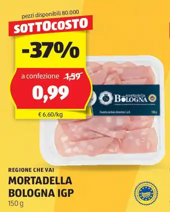 ALDI Regione che vai mortadella bologna igp offerta