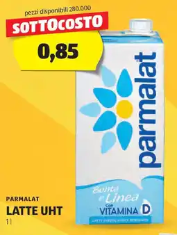 ALDI Parmalat latte uht offerta