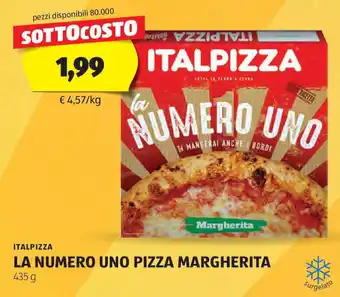 ALDI Italpizza la numero uno pizza margherita offerta