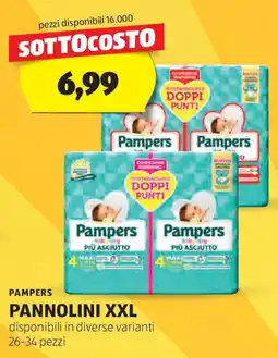 ALDI Pampers pannolini xxl offerta