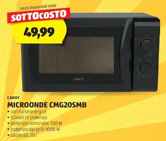 ALDI CANDY MICROONDE CMG20SMB offerta