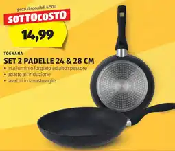 ALDI Tognana set 2 padelle 24 & 28 cm offerta