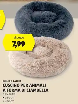 ALDI Romeo & cachet cuscino per animali a forma di ciambella offerta