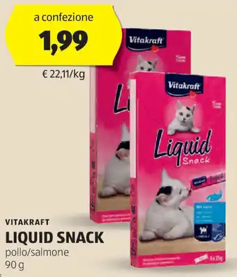 ALDI Vitakraft liquid snack offerta