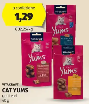 ALDI Vitakraft cat yums offerta