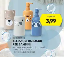 ALDI Home creation accessori da bagno per bambini offerta