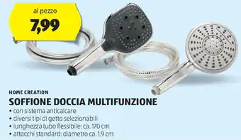 ALDI Home creation soffione doccia multifunzione offerta