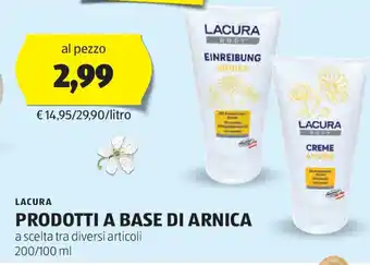 ALDI Lacura prodotti a base di arnica offerta