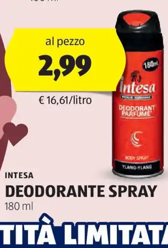 ALDI Intesa deodorante spray offerta