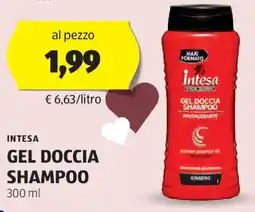 ALDI Intesa gel doccia shampoo offerta