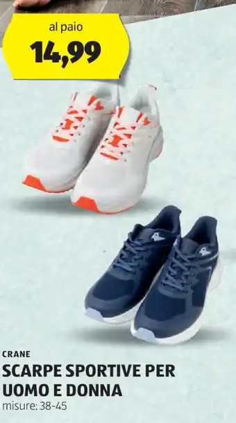 ALDI Crane scarpe sportive per uomo e donna offerta