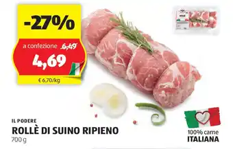 ALDI Il podere rollè di suino ripieno offerta