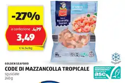 ALDI Golden seafood code di mazzancolla tropicale offerta