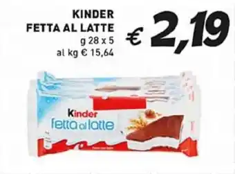 Coal Kinder fetta al latte offerta