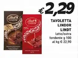 Coal Tavoletta lindor LINDT offerta