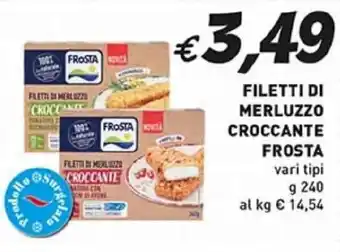 Coal Filetti di merluzzo croccante FROSTA offerta