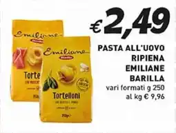 Coal Pasta all'uovo ripiena emiliane BARILLA offerta