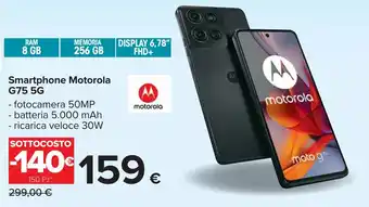 Carrefour Smartphone Motorola G75 5G offerta