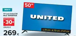 Carrefour TV Led United 50 Mod. 50K89VDA offerta