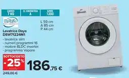 Carrefour Lavatrice Daya DSW71224M1 offerta