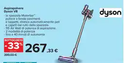 Carrefour Aspirapolvere Dyson V8 offerta