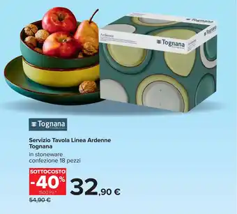 Carrefour Servizio Tavola Linea Ardenne Tognana offerta