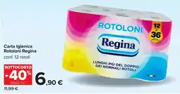 Carrefour Carta Igienica Rotoloni Regina offerta