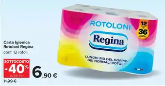 Carrefour Carta Igienica Rotoloni Regina offerta