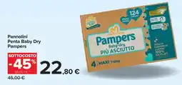 Carrefour Pannolini Penta Baby Dry Pampers offerta