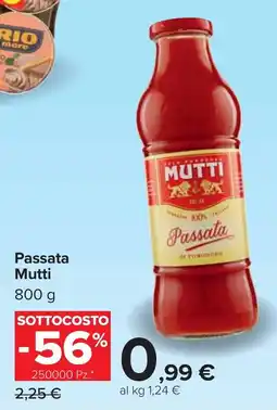 Carrefour Passata Mutti offerta