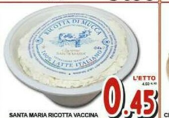 Sacoph Ricotta offerta