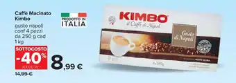 Carrefour Caffè Macinato Kimbo offerta