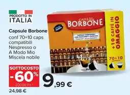 Carrefour Capsule Borbone offerta