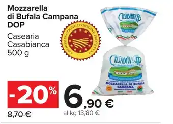 Carrefour Mozzarella di Bufala Campana DOP offerta