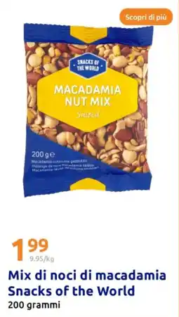 Action Mix di noci di macadamia Snacks of the World offerta