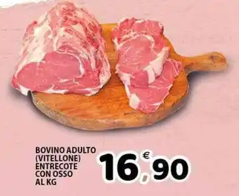 Il Centro Superstore Bovino adulto (vitellone) entrecote con osso offerta