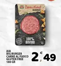 Il Centro Superstore Aia big burger carne al fuoco gluten free offerta