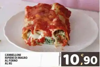 Il Centro Superstore Cannelloni ripieni di magro al forno offerta