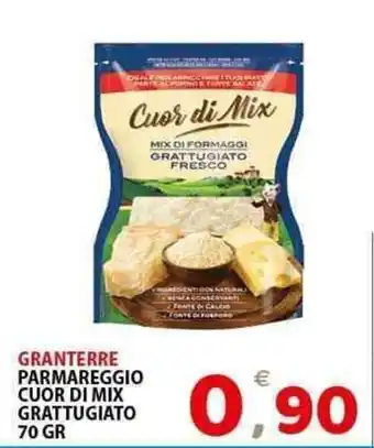 Il Centro Superstore Granterre parmareggio cuor di mix grattugiato offerta