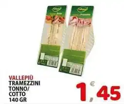 Il Centro Superstore Vallepiù tramezzini tonno/ cotto offerta