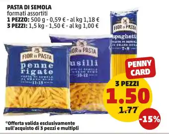 PENNY Pasta di semola offerta